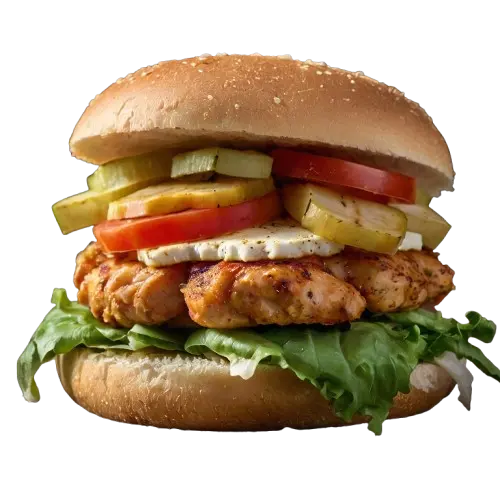 chicken loaded burger